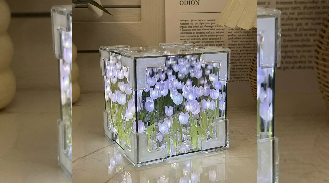 Kostka trójwymiarowa świecąca